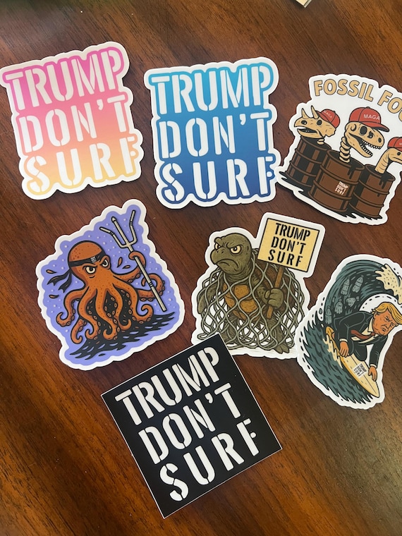 Anti trump stickers Limited edition-sticker pack-Planet warriors Die-cut bumper stickers