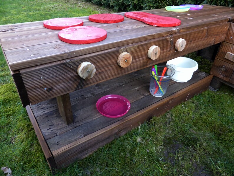 Palettenmöbel Kinderküche XL aus Holz für Garten Bild 2