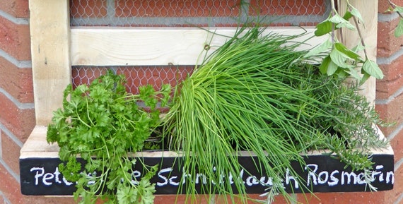 Paletten Krauterregal Fur Garten Palettenmobel Etsy