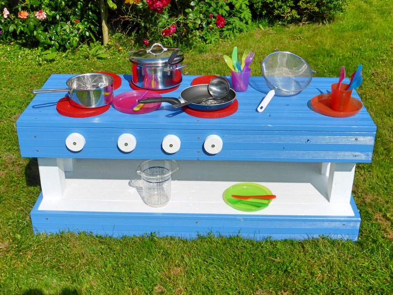 Children's kitchen / mud kitchen M made of wood pallet furniture image 4