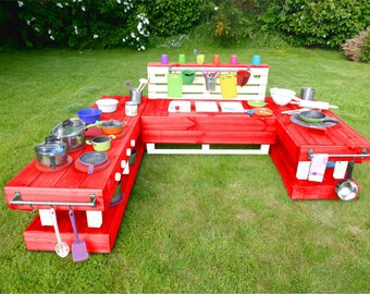 Mud kitchen/ children's kitchen Wooden garden pallet furniture