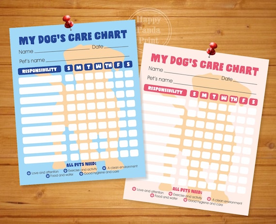 Printable Pet Care Charts