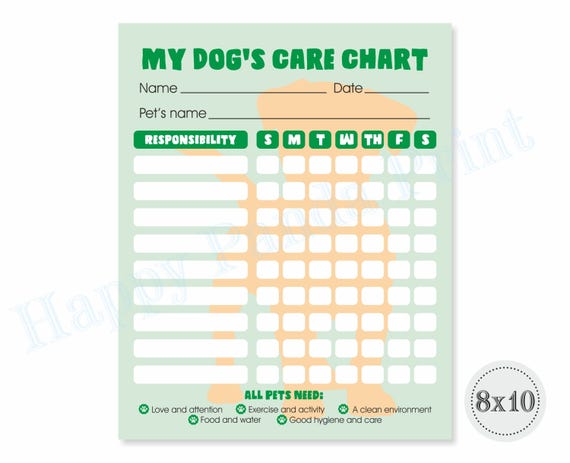 Pet Responsibility Chart