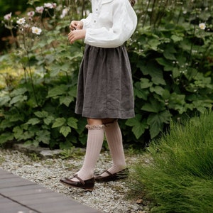 Warm Linen Skirt Elise | Optional Embroidery