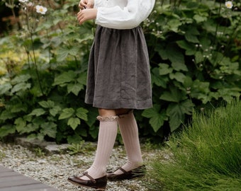Warm Linen Skirt Elise | Optional Embroidery