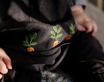 Handmade Embroidery "Three Carrots" | Customized Personalised Items | Optional Embroideries