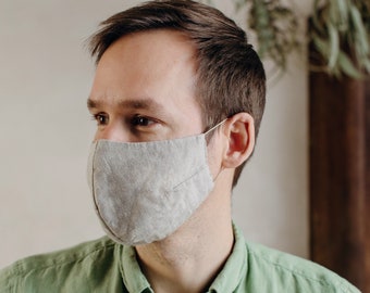 Linen Face Mask for Men