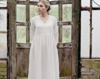 Linen Dress Maggie | Optional Embroidery