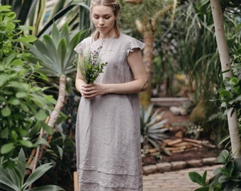 Linen Dress Alma | Optional Embroidery