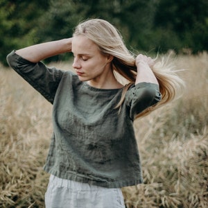 Linen Shirt May | Optional Embroidery