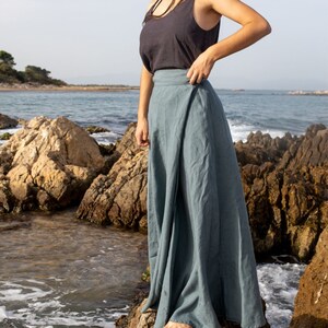 Linen Skirt Scarlett | Optional Embroidery