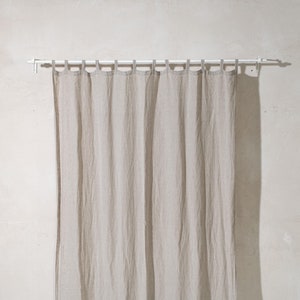Tab Top Curtain in Natural Soft Linen