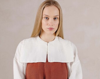 Linen Sailor Collar | Optional Embroidery