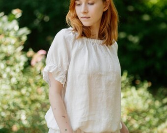 Linen Blouse Emy | Optional Embroidery