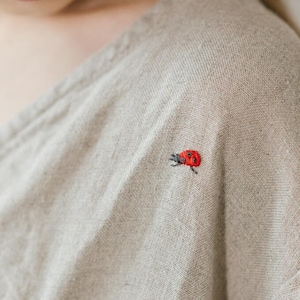 Handmade Embroidery &quot;Ladybug&quot; | Customized Personalised Items | Optional Embroideries