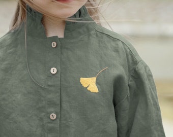 Handmade Embroidery "Ginkgo Leaf" | Customized Personalised Items