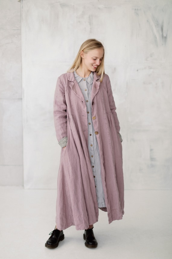 long manteau femme gris