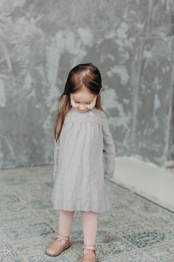 Robe tunique en lin pour fille au style vintage Etsy Canada