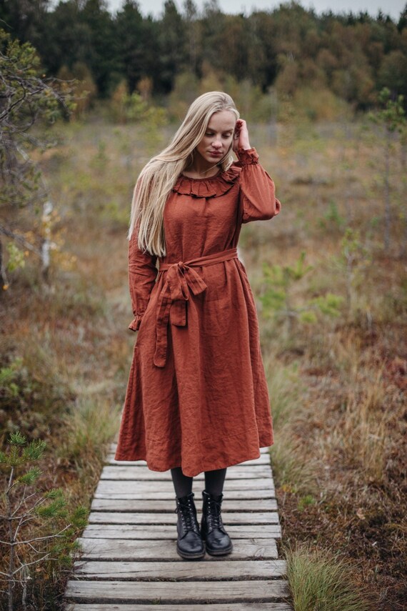 linen dress tall women Linen Maxi Dress for Tall Women | Off-Shoulder