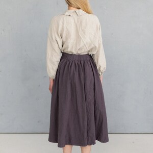 Ready to Ship Linen skirt Olivia 画像 3