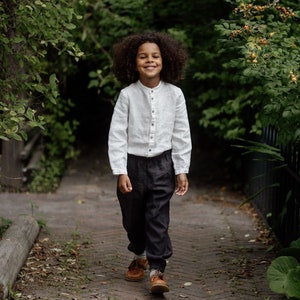 Linen Pants Jules for kids | Optional Embroidery