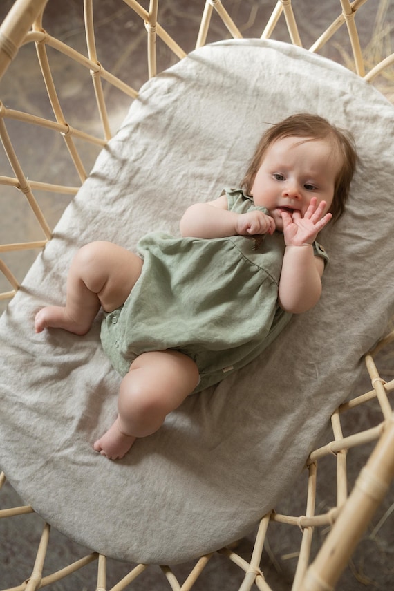 Linen on sale baby romper