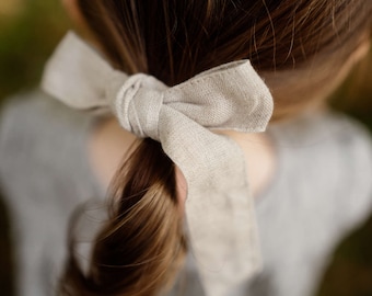 Summer Linen Hair Tie / Linen Hair Band