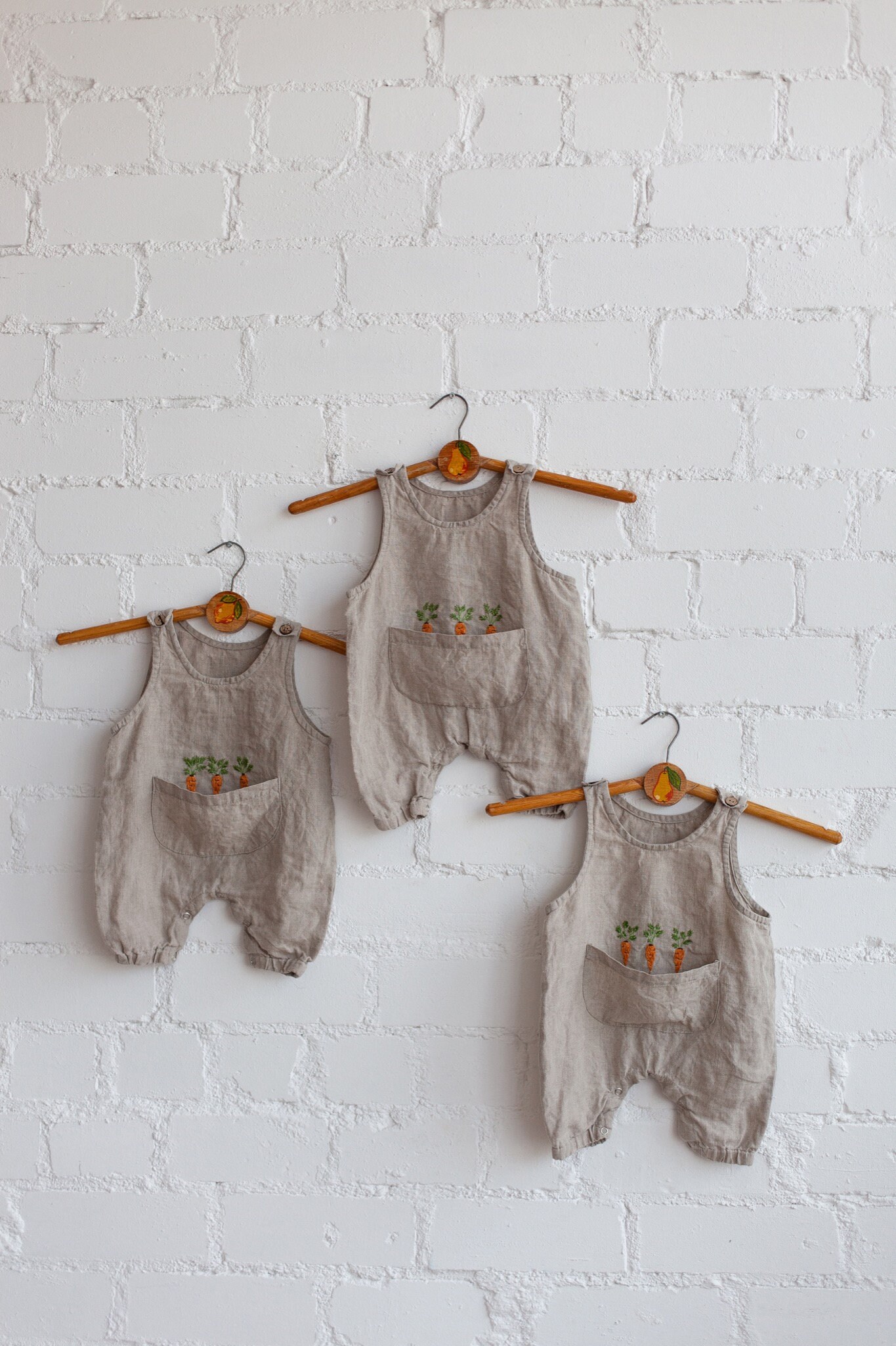 Embroidered Linen Jumpsuit Sunny / Linen Overall for Babies Etsy
