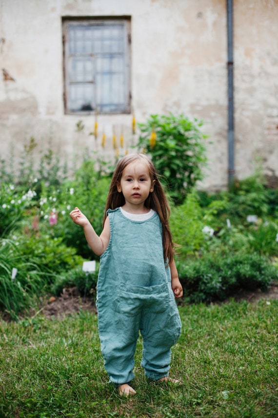 sunny girl linen playsuit