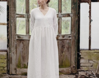 Linen Dress Maggie | Optional Embroidery