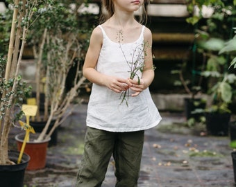 Linen Pants Jules for kids | Optional Embroidery