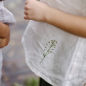 Linen Sleeveless Top Optional Embroidery Basic Sleeveless Shirt Agnes for Kids image 4