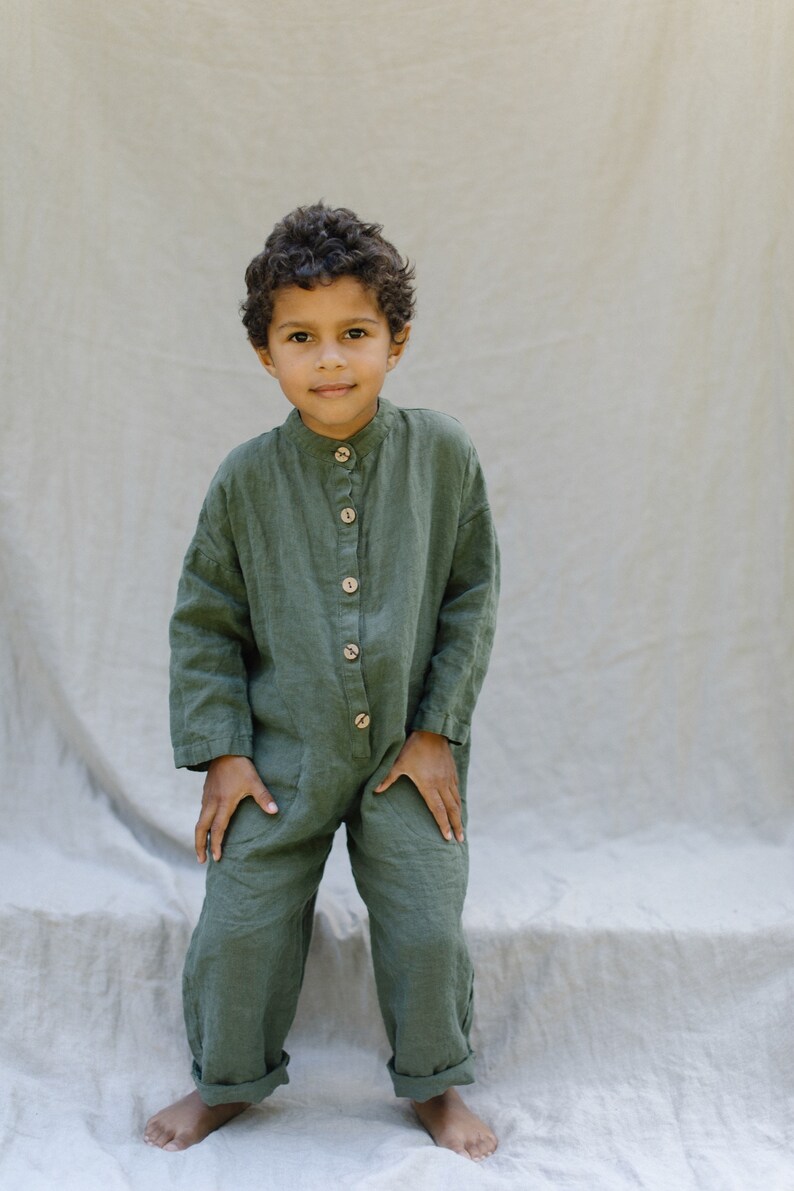 linen overall jumpsuit