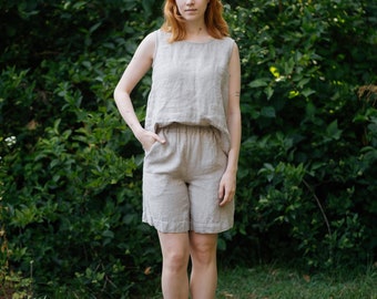 Linen Shorts Gianna | Optional Embroidery