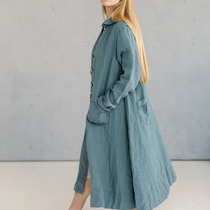 Linen Coat River | Optional Embroidery