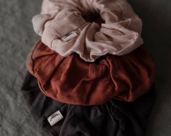 Linen Hair Scrunchie