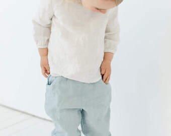 Linen Shirt Charlie with Long Sleeves | Optional Embroidery