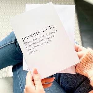 Carte de fête pour les futurs parents | J'attends une carte pour bébé