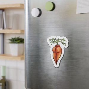 Funny Sexy vegetable fridge magnet, cute funny sexy carrot magnet, fridge magnet inappropriate fridge magnet cute, hilarious magnet gifts
