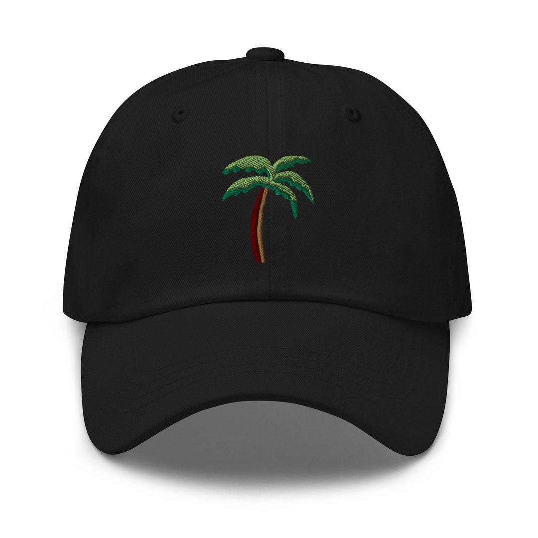 Embroiderd Palm Tree Hat Cute Embroidery Hat Etsy
