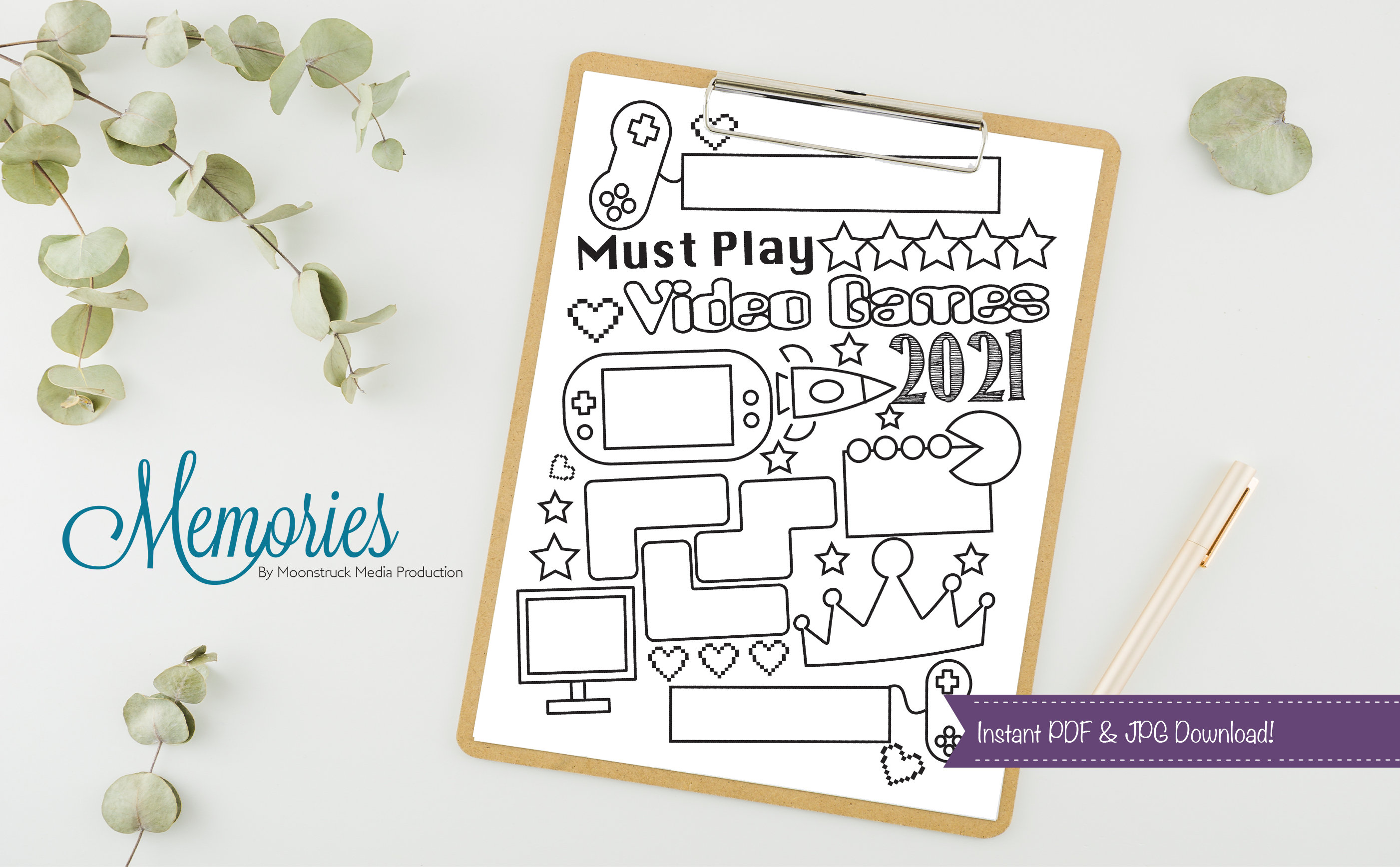 2021 Video Game Bullet Journal Tracker Etsy Australia