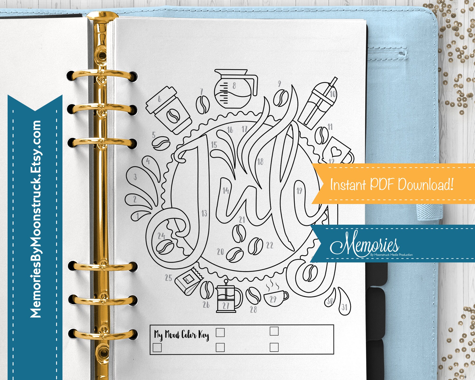Monthly Mood Trackers for Classic Happy Planner Set 2 | Etsy
