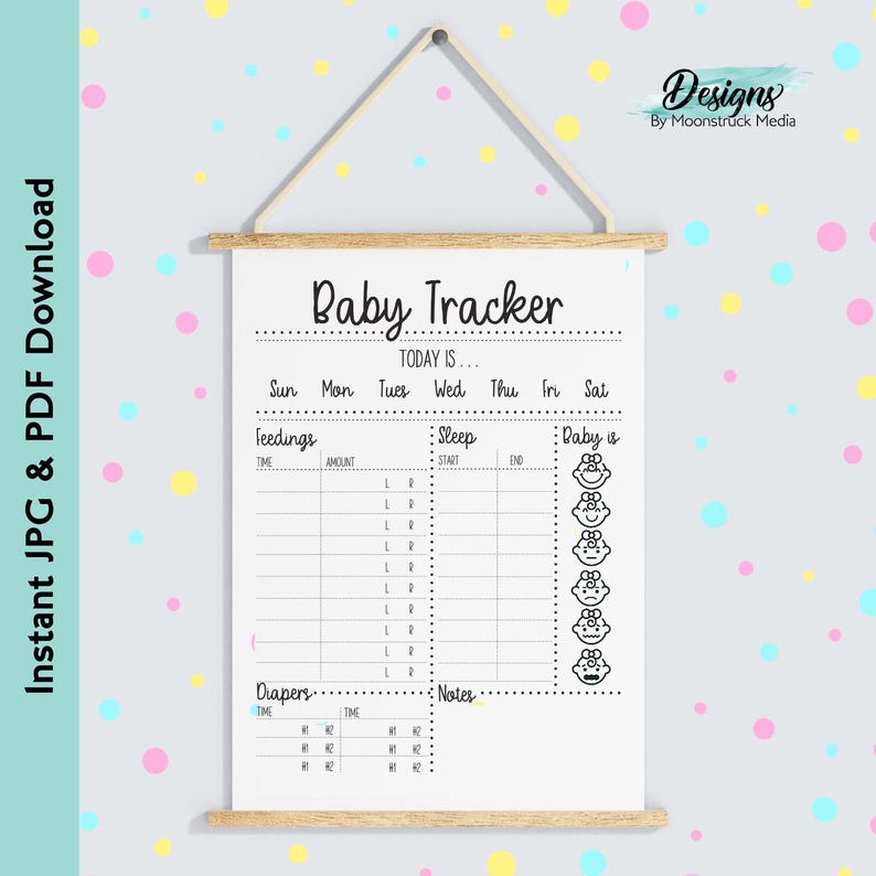 Baby Tracker Feeding Schedule Printable | Newborn Routine Log | Feeding ...