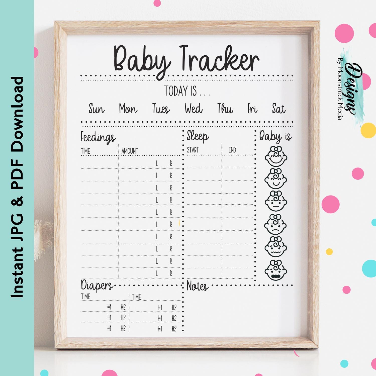 Tracking Baby Routine Baby Tracker Feeding Schedule Printable | Newborn Routine Log | Feeding ...