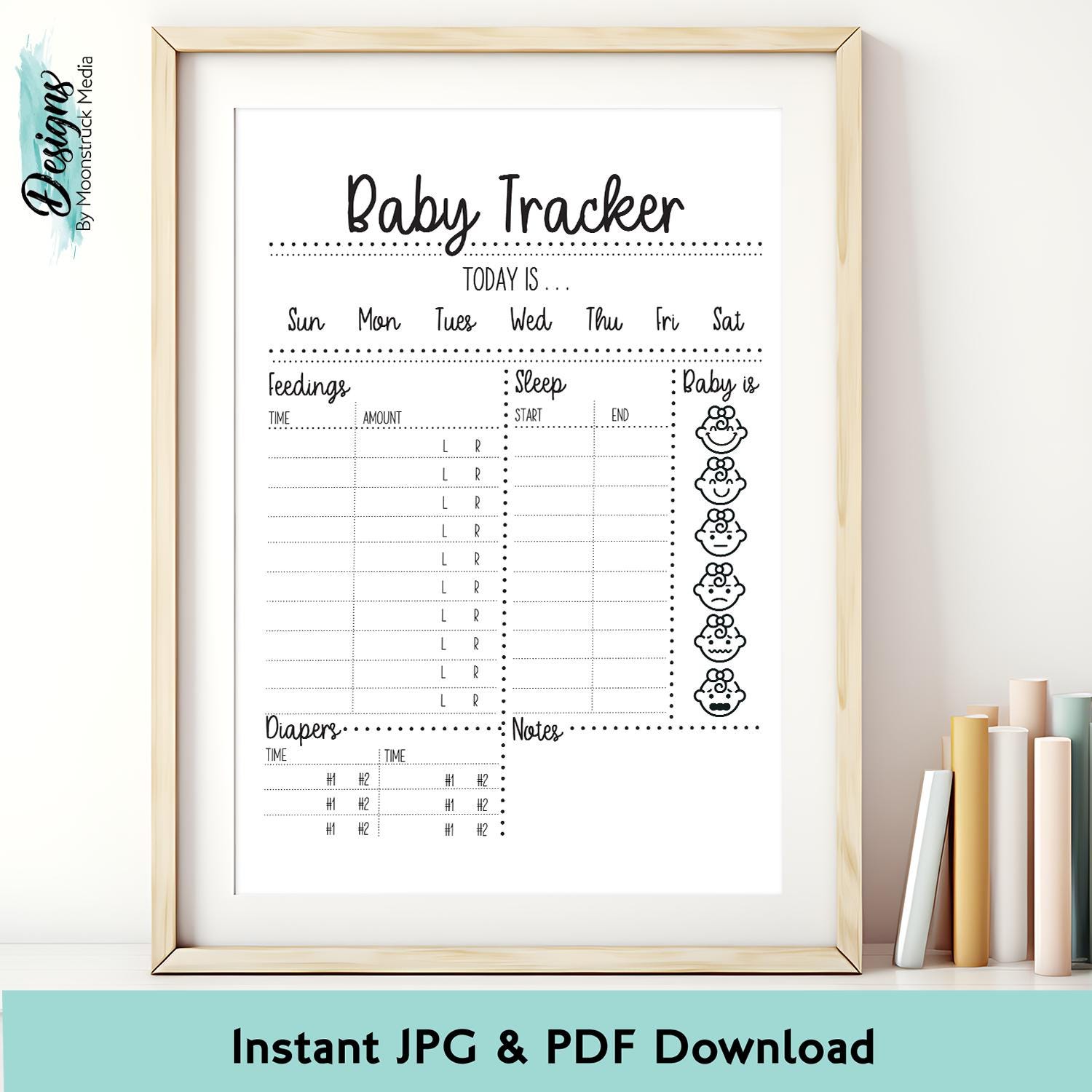 Tracking Baby Routine Baby Tracker Feeding Schedule Printable | Newborn Routine Log | Feeding ...