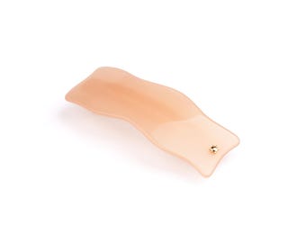 Wave Hair Barrette - Sunset Orange