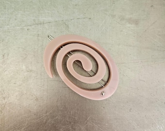 Large Spiral Clip - Pointe Pink