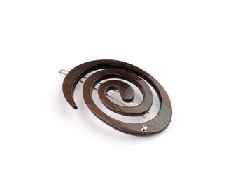 Large Spiral Clip - Chrome Green