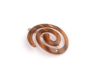 Small Spiral Clip - Sunset
