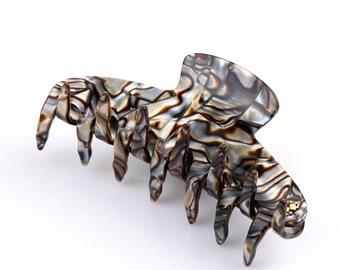 Jumbo Golden Tortoise Shell Hair Jaw main image 1